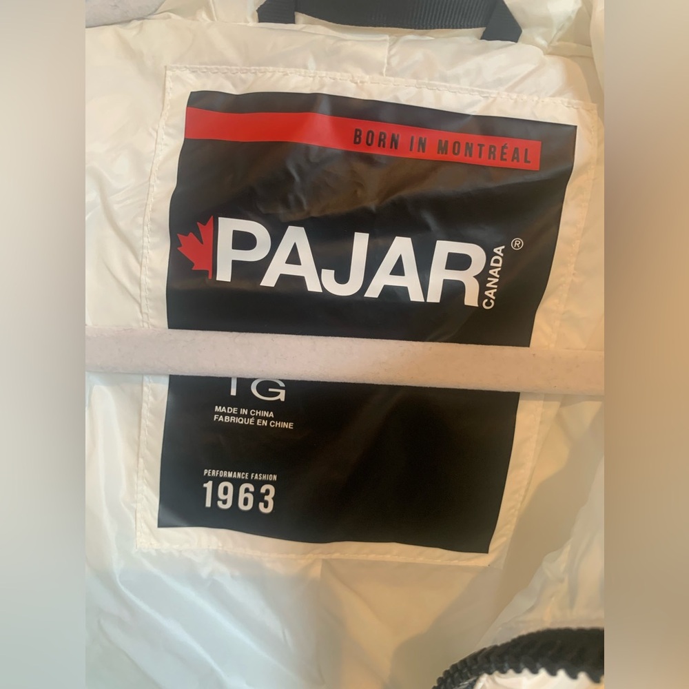 NWT. Pajar Canada Yvaine mixed media parka, size XL. White/off-white. Gorgeous! - Picture 14 of 15